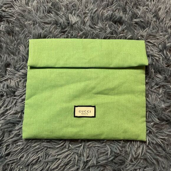 Gucci Green Cosmetic Makeup Bag